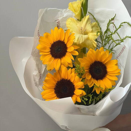 БУКЕТ ПОДСОЛНУХИ🌻🌻🌻 ГЛАДИОЛУС