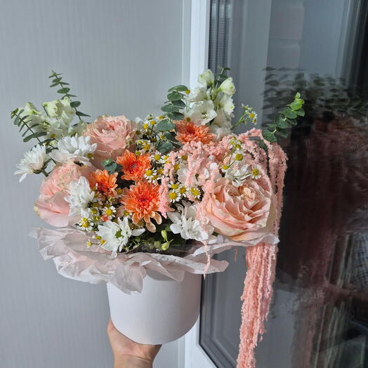 Коробка с амарантусом 💐ИзиФлоу