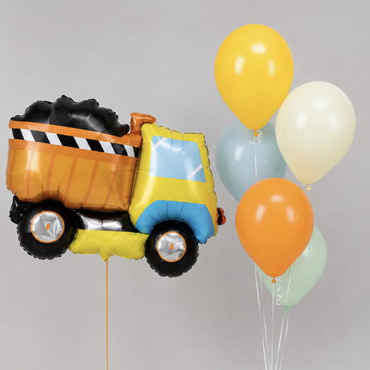 Набор воздушных шаров «Большой самосвал» 🚚🎈
