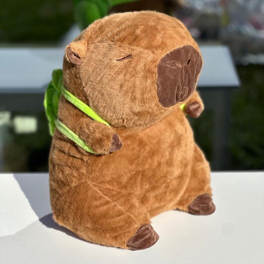 Мягкая игрушка "Капибара с рюкзаком"