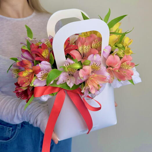 Alstroemeria en una bolsa