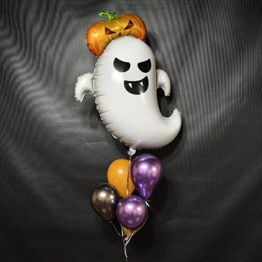 Набор из 6 шаров на Halloween «Хэллоуин: озорной дух и тыква»
