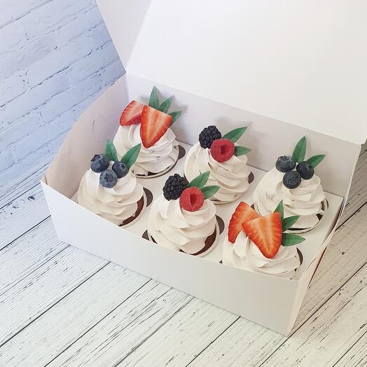 Juego de cupcakes de bayas