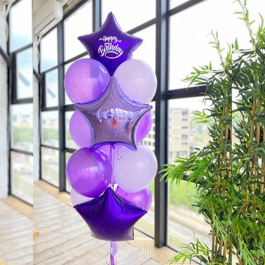 Balloons lilac colors
