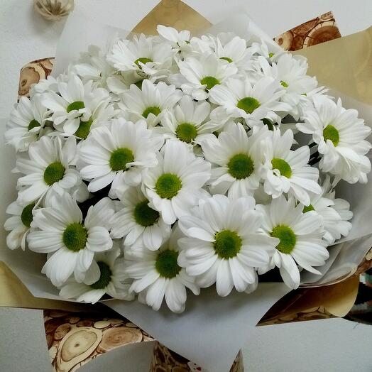 Bouquet of 7 white chrysanthemums