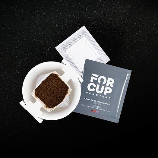 Обжаренный молотый кофе в фильтр пакете Kenya baragvi Peaberry