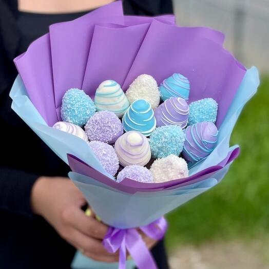 Букет из клубники "Мальвина"