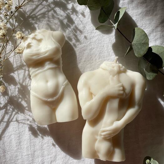Soy couple sexy candles