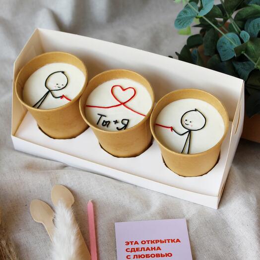 Торт в стакане трио / Cake to go / Кейк ту гоу