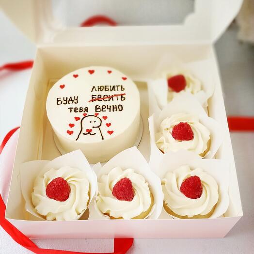 Set of Bento cake and cupcakes for your loved one(oh)