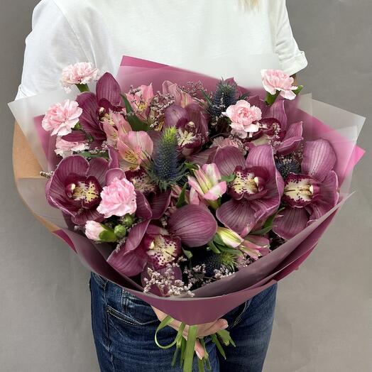 Букет розовых орхидей 💕 БУКЕТ 210
