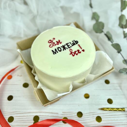 Бенто торт с надписью в подарок