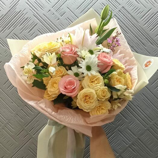 Букет цветов Рассвет от Оранж Алматы