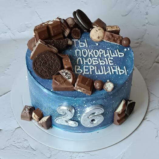 Торт 1,5 кг с сладким декором Космос