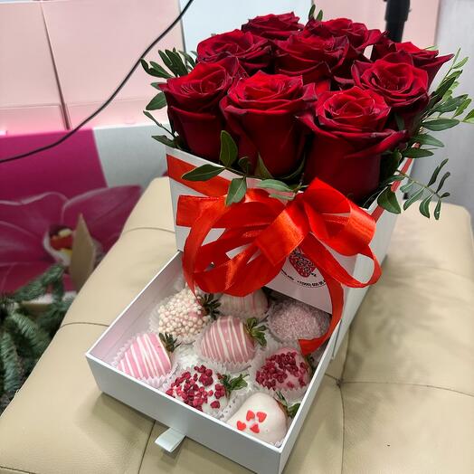 Цветы в коробке шкатулке ️️️