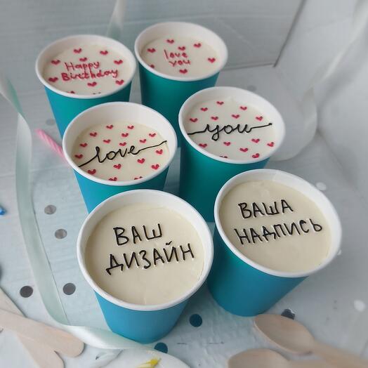 Cake to go  набор тортиков в стаканчиках 6 шт