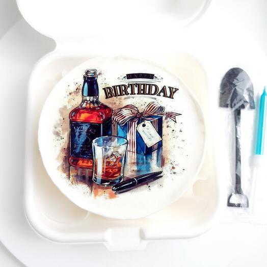 Бенто-торт для мужчины, парню, брату Happy Birthday
