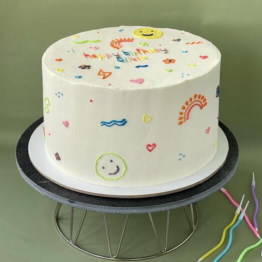 Торт "Happy Birthday Olivia"