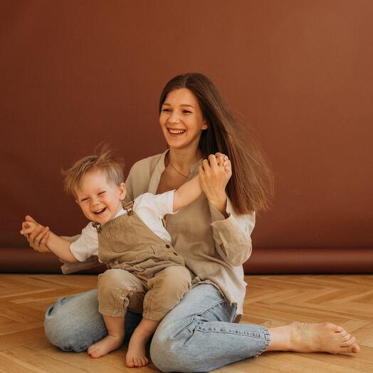 Фотосессия мама и малыш