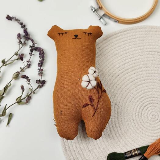 Игрушка из льна "Хлопок"