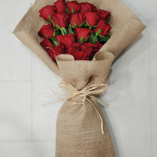 SIMPLY RED:BOUQUET 20 STEMS OF RED ROSE