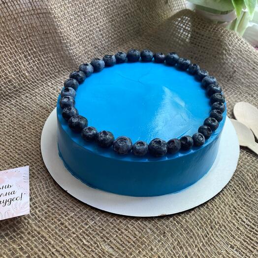 Pastel de 1 kg con decoración de arándanos