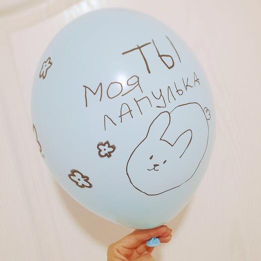 Шар латекс нежно голубой