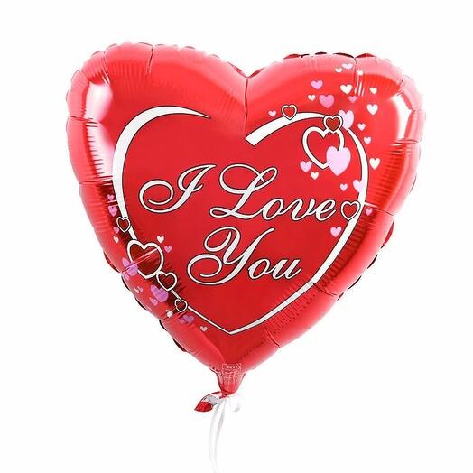 Шар фольгированный Сердце "I love You"