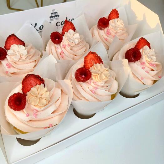 Капкейки ванильные с начинкой