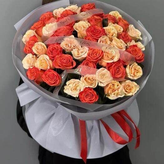 Букет из 51 голландской розы