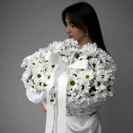 Корзина ромашек хризантема💐