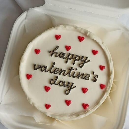 Бенто торт Happy valentines day