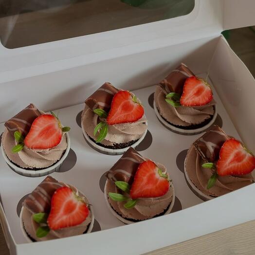 Капкейки шоколадные 🧁(подарок на день рождения ,на 14 февраля )