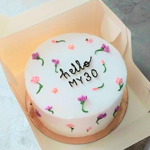 Бенто-торт подарок на день рождения "hello my 30"