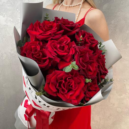 Букет из классических  красных роз ♥️ Воздушный шар в подарок🎁
