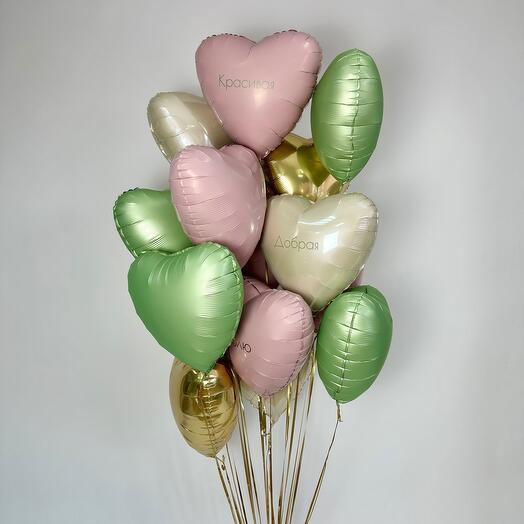 Сет из 15 сердец