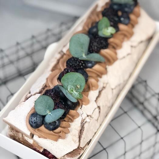 Rollo de Merengue de chocolate