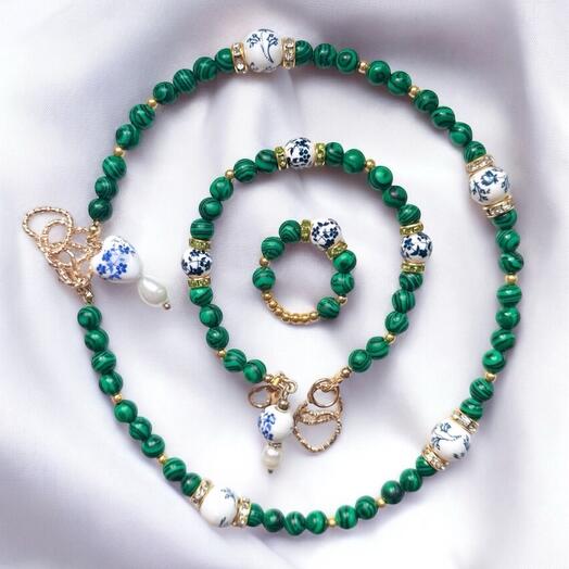 Комплект украшений Malachite