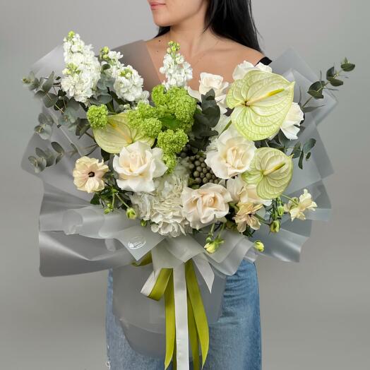 Цветы Букет Art Flowers Ледяной вихрь