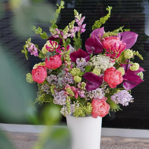 Cesta de flores