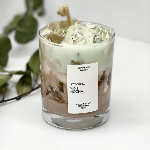 Свеча напиток как из Pinterest мятный мокко