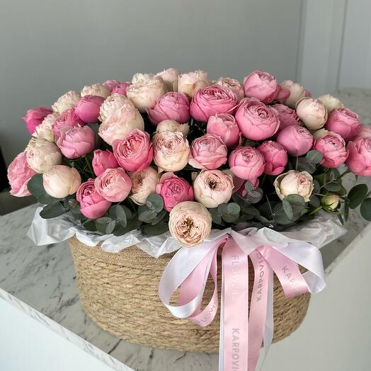 Корзина с цветами Нежность