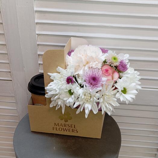 Duet of flowers + coffee