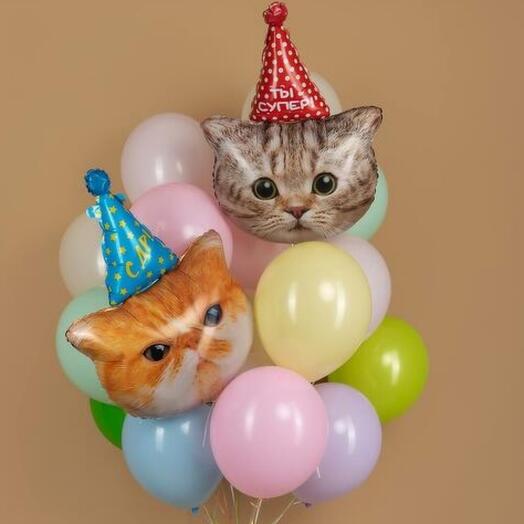 17 шаров с гелием