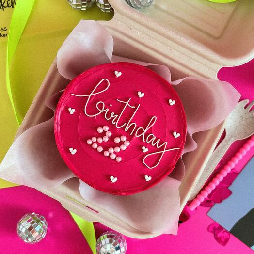Бенто торт «birthday» (цифры укажите в чате) ; подарок девушке, подруге,жене,девушке, коллеге, ребенку