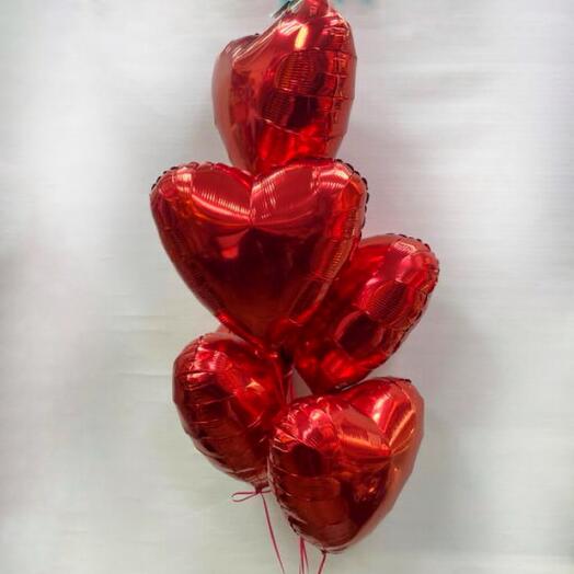 Juego de globos de helio 30-globos de corazón ( aerodiseño )