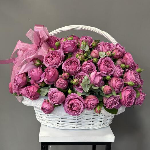 Корзина с цветами Мисти бабллс