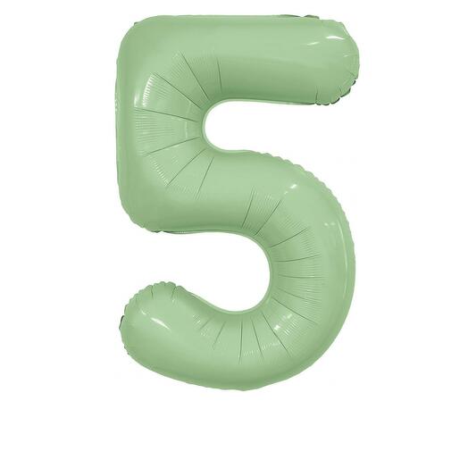 Шар цифра Олива 5