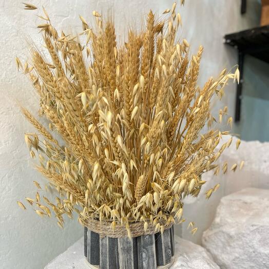 Осенняя композиция из сухоцветов