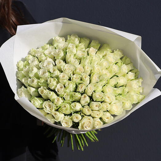 101 white Roses